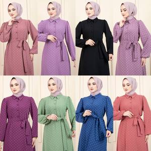 Nouvelle saison de robes modestes islamiques pour femmes-Abaya Kaftan tunique Kimono Hijab éthéré ethnique turc qualité inspiré Dubaï arabe - Product Image 3