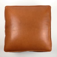 Pouf ottoman pliable minimaliste moderne en cuir véritable marocain fait main de luxe pour chambre à coucher, salon, bureau à domicile et appartement
