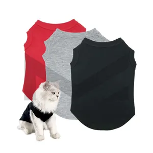 Kemeja Anjing Pakaian Hewan Peliharaan, Rompi Anak Anjing Kaus Tanpa Lengan Kostum Anjing Lembut dan Bernapas Pakaian Pakaian