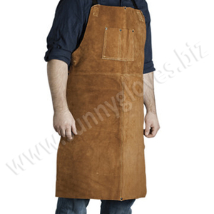 High Quality Cowhide Leather Welded Apron Thickened and Big Size Welder Protective Apron - Product Image 1