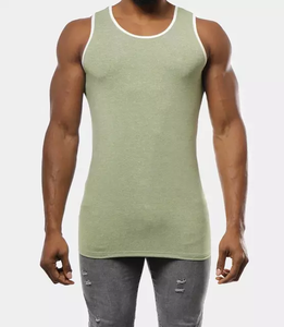 เสื้อกล้ามเล่นยิมของผู้ชายเสื้อกล้ามผ้าฝ้ายระบายอากาศได้ดีสำหรับเพาะกายฟิตเนสฟิตเนสตกแต่งตราสัญลักษณ์ฤดูร้อน - Product Image 1