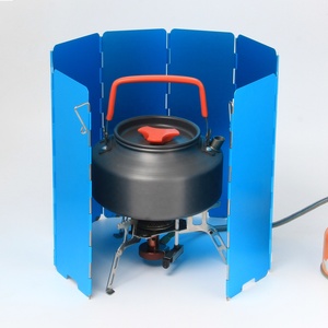 OEM personnalisé Pliable Pare-Vent Écran 10 Plaques <span class=keywords><strong>Camping</strong></span> En Plein Air Cuisinière à <span class=keywords><strong>Gaz</strong></span> - Product Image 2