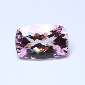 Natural Oval <b>Rectangular</b> Pink & Peachy Morganite Faceted Cut Loose Precious Healing Gemstones in Calibrated Size Certified Stone - Product Image 6