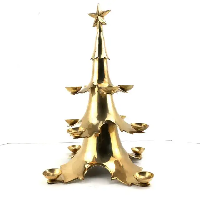 Brass Plated Christmas Tree Decoration Luxury Best Quality Wholesale Unique Decorating Tree