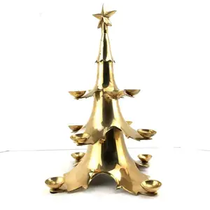 Украшение для рождественской елки с латунным покрытием, роскошное, лучшее качество, оптовая продажа, уникальная Декоративная елка
