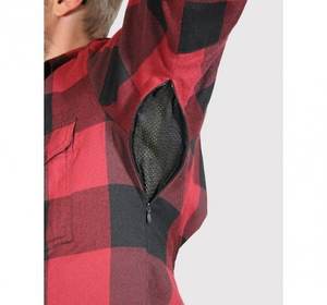 Camisa de motorista para hombre, camisa de manga larga de franela suave blindada para montar en moto - Product Image 3