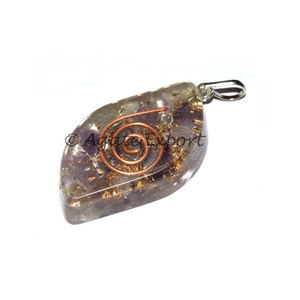 Colgantes de orgonita de ojo de amatista India para protección curativa EMF - Product Image 1
