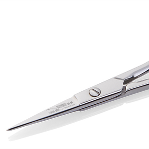 Ciseaux à sourcils NGHIA Highlight ES-05 en acier inoxydable finition grise, longueur 89 mm - Product Image 1