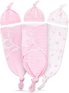 Original Knotted Tie Bottom Adjustable <b>Swaddle</b> Wrap 100% Organic Cotton Full Custom <b>Swaddle</b> Wrap at Factory Price - Product Image 2