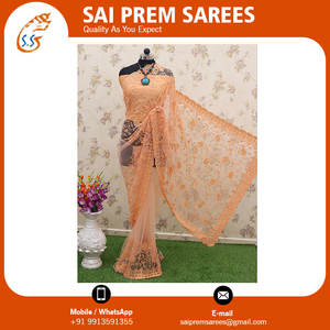 Chất Lượng Tốt Nhất Màu Hồng <span class=keywords><strong>Sarees</strong></span> <span class=keywords><strong>Net</strong></span> Cho Phụ Nữ Mới Nhất Thiết Kế Đám Cưới Mặc Từ Ấn Độ Số Lượng Lớn Cung Cấp Của Ấn Độ Và Pakistan Quần Áo - Product Image 3