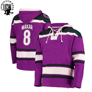 Sudaderas con capucha de hockey sobre hielo Unisex de sublimación completa de poliéster en blanco de alta calidad al por mayor antibacteriano transpirable de secado rápido personalizado - Product Image 4