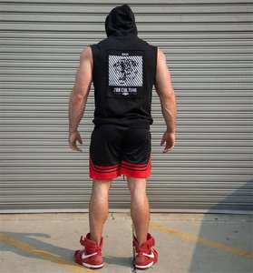 Dk012 Short de sport personnalisé avec logo pour homme, 100 % coton, séchage rapide, respirant, avec cordon de serrage, décontracté, vente en gros - Product Image 3