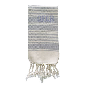 Toalla de Mano Turca Peshkir para Cocina, 45x90cm, Colección de Toallas de Mano Grises, Toalla Facial 100% Algodón, Estilo Rústico Vintage - Product Image 1