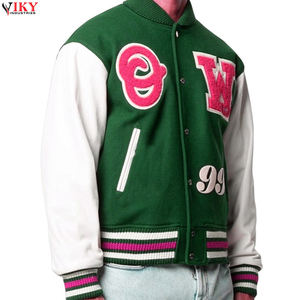 Chaqueta Letterman de alta calidad personalizada de chenilla bordada chaqueta de béisbol al por mayor chaqueta universitaria unisex - Product Image 5