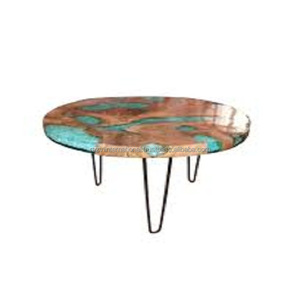 Mesa Grande de epoxi de lujo, Superior redondo - Product Image 4