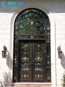 Bảo Vệ Nhà Với Các Mô Hình Giá Cả Hợp Lý Hiện Đại Của Cửa Kim Loại An Ninh, Cửa Sắt Rèn, Cửa An Ninh Cửa Kim Loại Bên Ngoài - Product Image 5