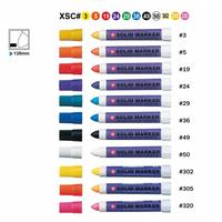 Marqueur solide de haute qualité Sakura XSC 9+3 couleurs, peut être utilisé sous l'eau, stylo à peinture solide Sakura pour la peinture