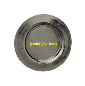 Plaque de chargeur en métal au Design Unique, Design créatif, fait à la main, vente en gros, sous plaque, couleur personnalisée, ronde, meilleure qualité - Product Image 2