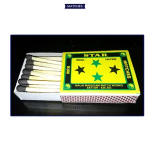 2023 Top Most Selling Household and Hotel Usage Wooden Safety Match Sticks at Low Price Wax Matches