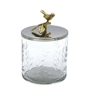 Recipiente decorativo de Metal chapado en níquel para uso en la cocina, contenedor de almacenamiento o vajilla Vintage de último diseño - Product Image 3