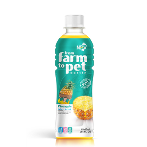 Juice Supplier From Vietnam OEM Quality PINEAPPLE JUICE DRINK 400ml Pet <b>Bottle</b> With Company Price Halal Certification - Product Image 1