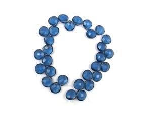 Perles de pierre précieuse Iolite faites à la main, forme cœur 10x10mm, taille facetée, cadeau tendance pour elle, brins de perles fantaisie - Product Image 6