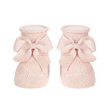 Baby-Booties-Cotton-Fabric-New-Born - Newborn-Booties-<b>Girl</b>-Soft-Organic-Cotton - baby cotton booties - Product Image 6