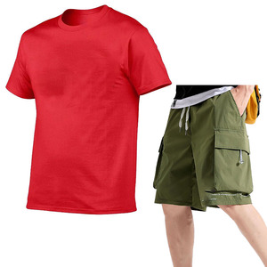 Camiseta con estampado deportivo de verano de punto de algodón 100% ajustada para hombre - Product Image 3