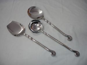 Ensemble de couverts de luxe moderne et élégant en métal réutilisable, couteau, fourchette, cuillère, couverts de voyage pour une utilisation en cuisine - Product Image 5