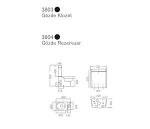 Inodoro WC de Diseño Moderno Turco, Negro Mate, Doble Descarga, Alargado, de Dos Piezas, Descarga por Sifón, Garantía de 5 Años, Montaje en Suelo - Product Image 2
