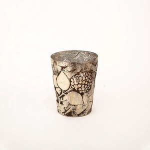 Vase en verre au mercure plaqué bronze antique fait à la main disponible à la taille personnalisée - Product Image 3