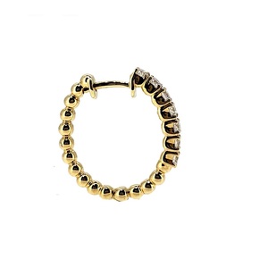 Ensemble bijoux fins avec pince exagéré, boucles d'oreilles, en diamant, rond, de haute qualité, or jaune, 18k, pour mariage, livraison directe - Product Image 3