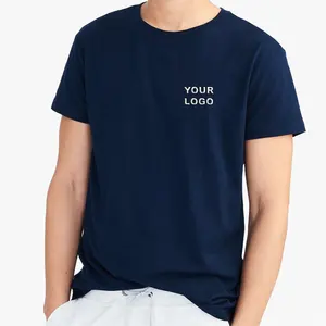 T-shirt blanc d'été de haute qualité personnalisé-T-shirt pour homme en gros d'usine avec votre logo - Product Image 1