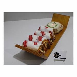 Plateau de service incurvé pour servir des aliments et des fruits à l'hôtel et au restaurant Ensemble de plateaux fabricant de service de Tradnary Sambhal - Product Image 1