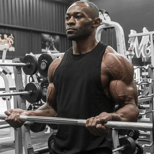 Chaleco sin mangas recortado de peso pesado de alta calidad, camiseta sin mangas, camiseta gris para niños, gimnasio, Fitness, estilo sólido - Product Image 2