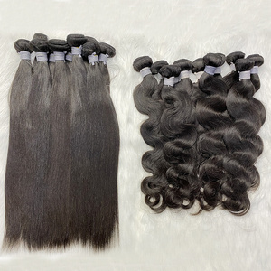 Extensions de cheveux humains vierges non transformés Remy brut indien birman vietnamien 30 pouces Afro italien Curl Bundle naturel droit - Product Image 5