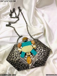 Stylish Brass Mother of Pearl <b>Clutch</b> Bag | Handmade Designer Bridal Evening Ladies <b>Wedding</b> Brass MOP <b>Clutches</b> - Product Image 6