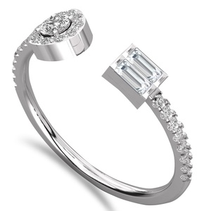 Bague de fiançailles, cadeau du Nouvel An avec diamants naturels certifiés en laboratoire, collection pour femmes, certifiée IGI et Ingemco, prix de gros - Product Image 3