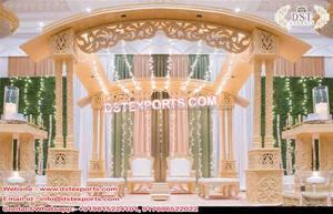 Mandap de Madera Tradicional para Bodas, Estilo Abierto, Nuevo Conjunto de Mandap para Bodas, Mandap de Madera para Bodas en Canadá - Product Image 3