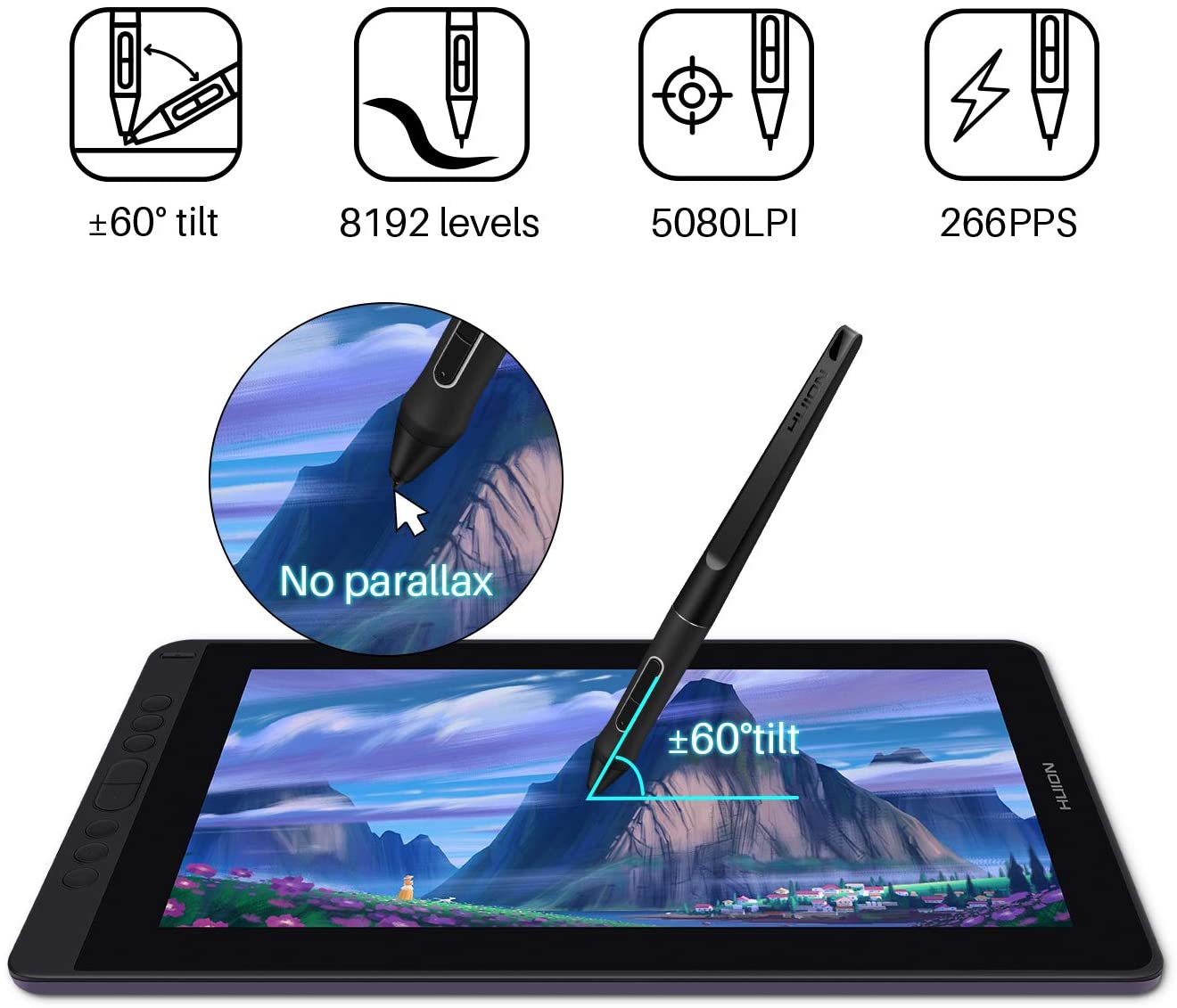 Huion Kamvas 13 Graphics Tablet - Professional Digital Design