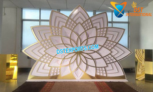 Impressive Wedding <b>Stage</b> Metal <b>Props</b> Decoration Designer Wedding Event Metal <b>Props</b> Imperial Asian Wedding <b>Stage</b> Metal Frames - Product Image 5