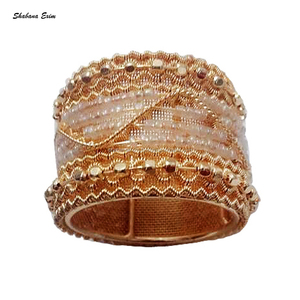 Anillos de Servilleta de Diseño, Hechos a Mano, para Mesa de Comedor, Anillos de Servilleta de Metal con Perlas, Anillos de Servilleta para Bodas y Fiestas - Product Image 3