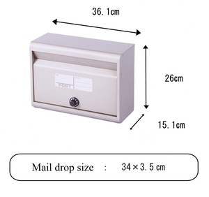 Color Mailboxes Dark Grey High Capacity Standard Size <b>Post</b> <b>Box</b> Elegant Design Office Home Apartment <b>Wall</b>-<b>mounted</b> Stainless Steel - Product Image 3