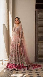 BEAUTIFUL--NEW--HEAVY---<b>BRIDAL</b>--LEHENGA WITH <b>JACKET</b>--Dress with---Embellished in crystal glass beads stone work for Wedding=2021 - Product Image 2