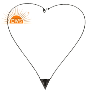 Collier à longue chaîne en plaqué Rhodium pour femmes, nouvelle collection de bijoux, pendentif élégant, styliste, en argent massif - Product Image 2