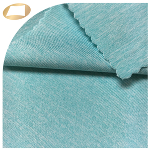Blue melange color quick dry spandex polyester wicking fabric for sports bra - Product Image 1