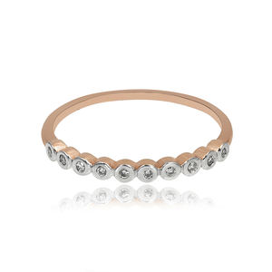 เครื่องประดับสุดหรูชุบทองแบบมินิมอล925สเตอร์ลิงสีขาวโทแพซพลอยสีทูโทนแหวนแต่งงานของขวัญหมั้น - Product Image 6