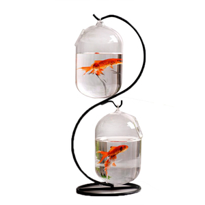 Décoration De bureau <span class=keywords><strong>Rond</strong></span> <span class=keywords><strong>En</strong></span> Fiber de Verre Goldfish <span class=keywords><strong>Aquarium</strong></span> Table Petit <span class=keywords><strong>Aquarium</strong></span> - Product Image 2
