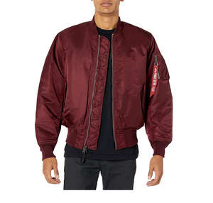 Chaqueta Bomber de Lona Delgada Personalizada para Hombre, al por Mayor, de Alta Calidad, Resistente al Viento, Impermeable, Reversible, Ecológica y Sostenible para Invierno - Product Image 1