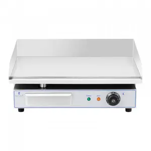 Commercial Stainless Steel Kitchen Grill BBQ Burger Fryer Hotplate Full Flat Or Ribbed Countertop Electric Griddle